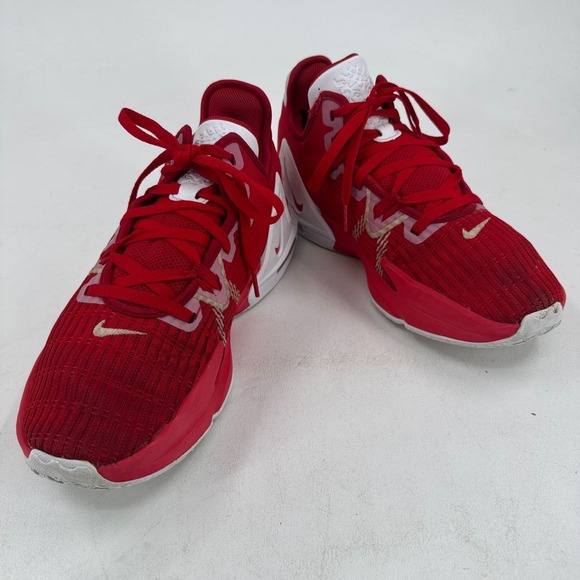 Nike Air LeBron James Witness 6 Basketball Shoes MENS Red White Lace Up 11.5 - Picture 6 of 10